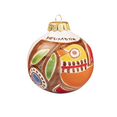 Palla di Natale artigianale Stromboli Ceramiche De Simone Palla di Natale artigianale Stromboli Ceramiche De Simone
